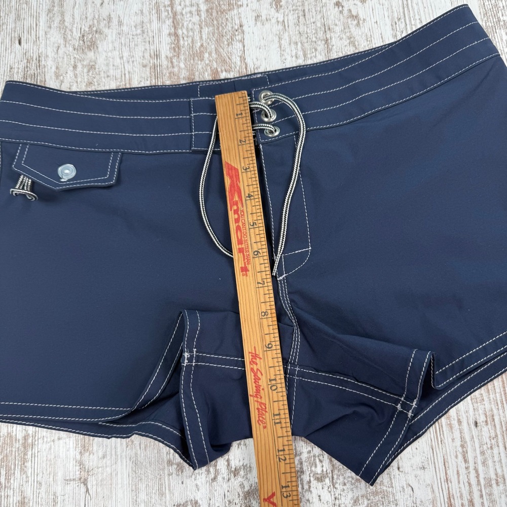 Birdwell Beach Britches Navy Blue Board Shorts Womens 10 Surf Swim WA3404 USA - Picture 6 of 7